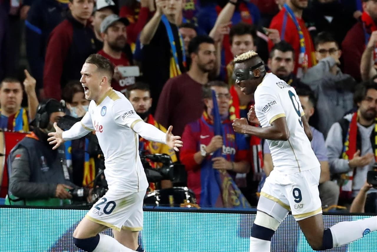 Barcelona empata ante el Napoli durante la ronda de Playoffs en la UEFA Europa League. Piotr Zielinski abrió el marcador al minuto 29’ del partido, pero Ferrán Torres se encargo de igualar el marcador con un penalti a favor al 59’.