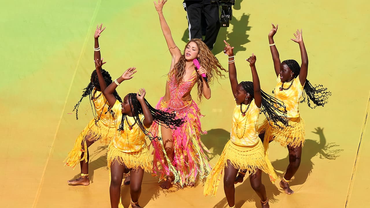 Shakira en la final.