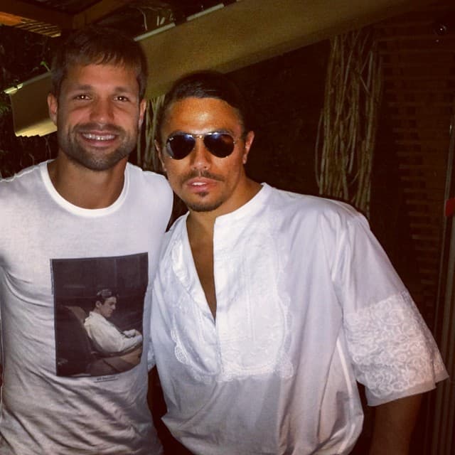 El crack brasileño, Diego Ribas, también probó sus filetes.