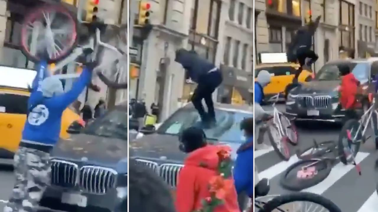 Policía retira los cargos contra adolescente de 15 años por ataque de ciclistas a auto en Manhattan