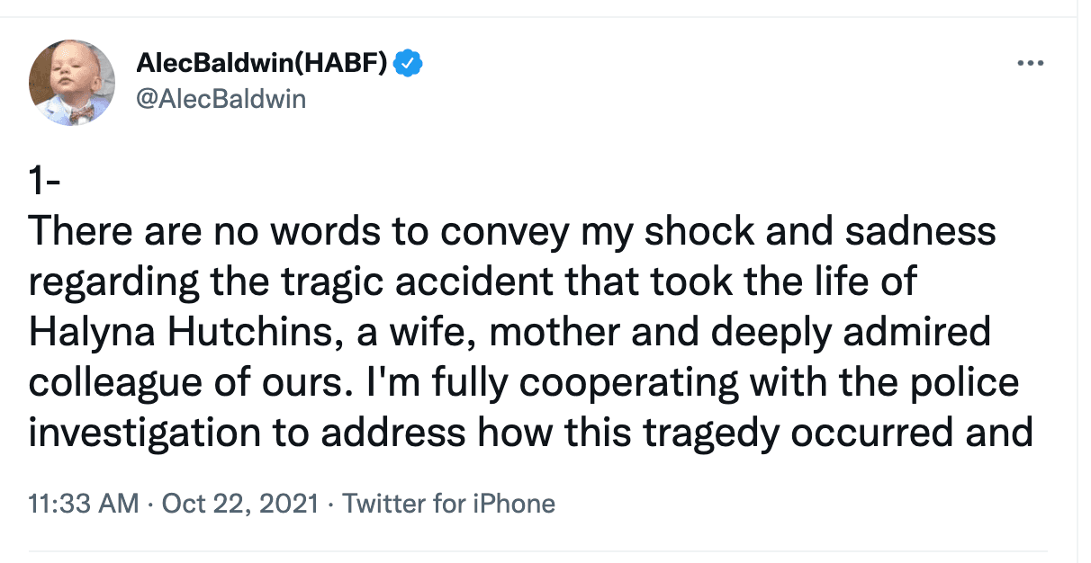 Lo último sobre el accidente en el que Alec Baldwin disparó a una directora en el set