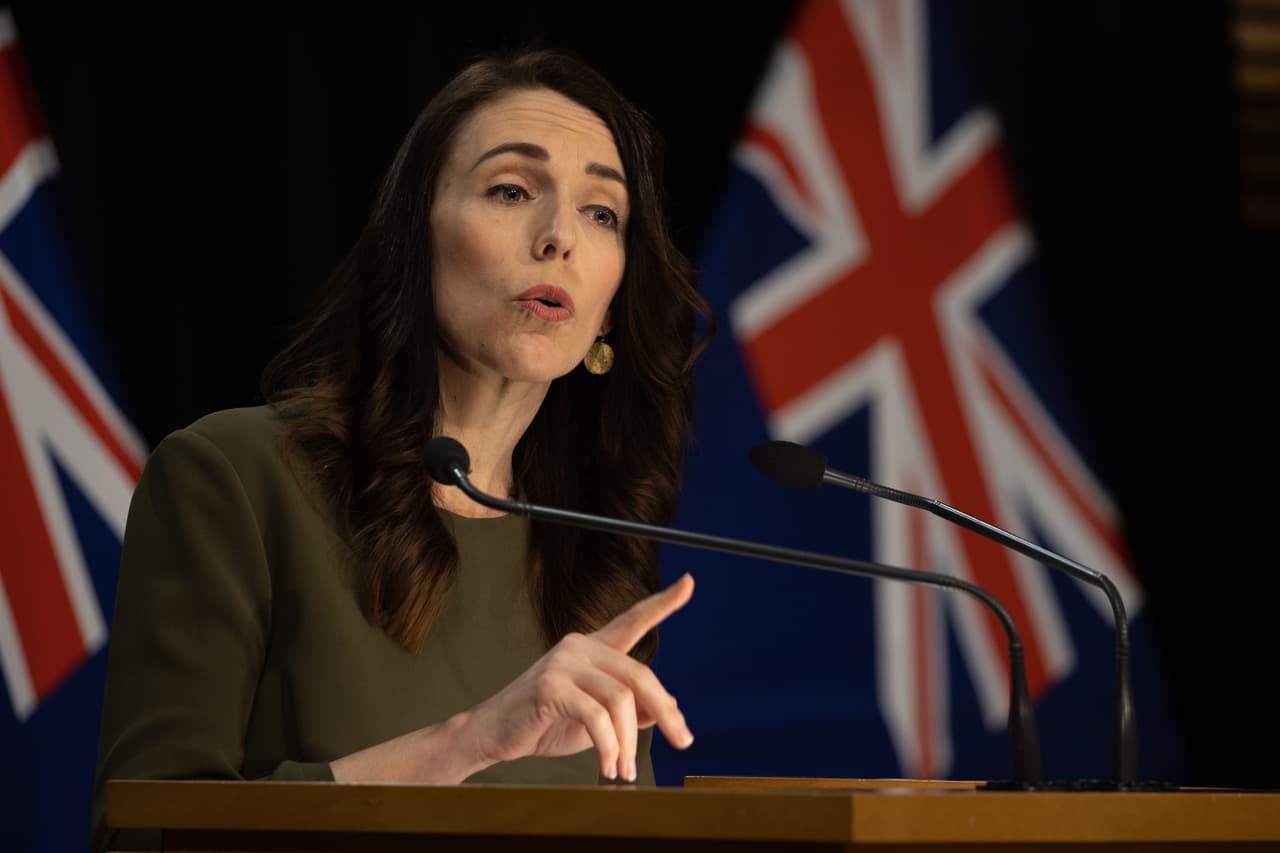 La primera ministra de Nueva Zelanda, Jacinda Ardern, el 17 de agosto del 2020.