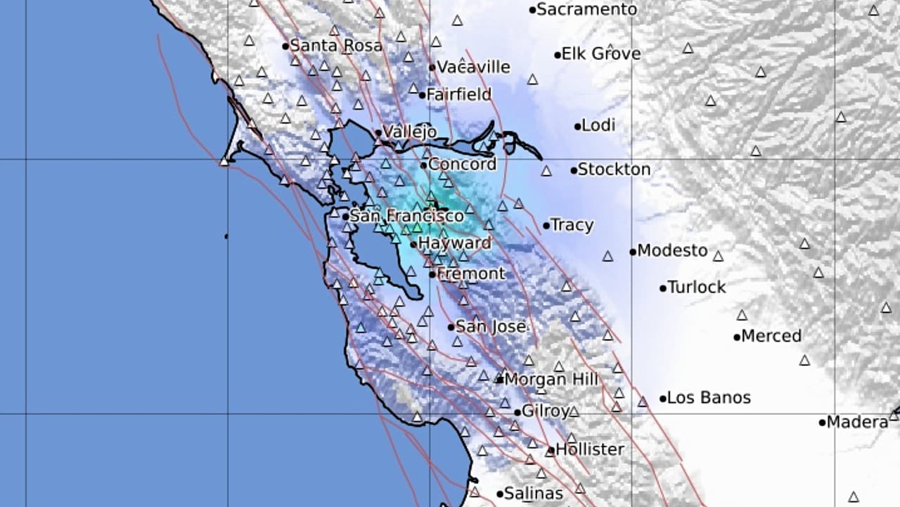 Múltiples sismos sacuden el este de la Bahía; el mayor fue de magnitud 3.8 con epicentro en San Ramón