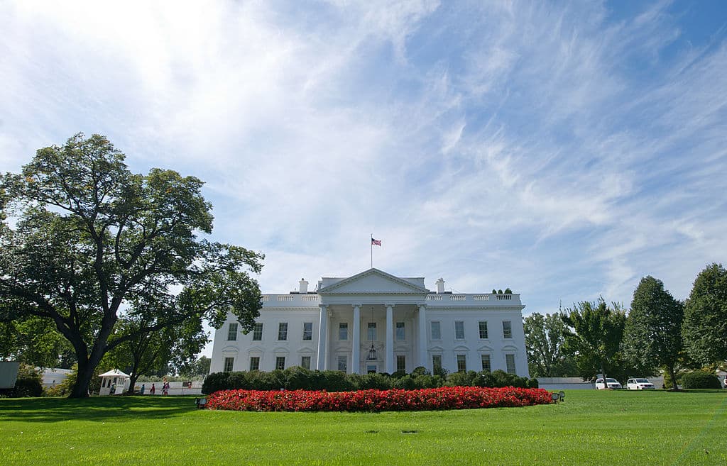 Vista norte de la Casa Blanca.