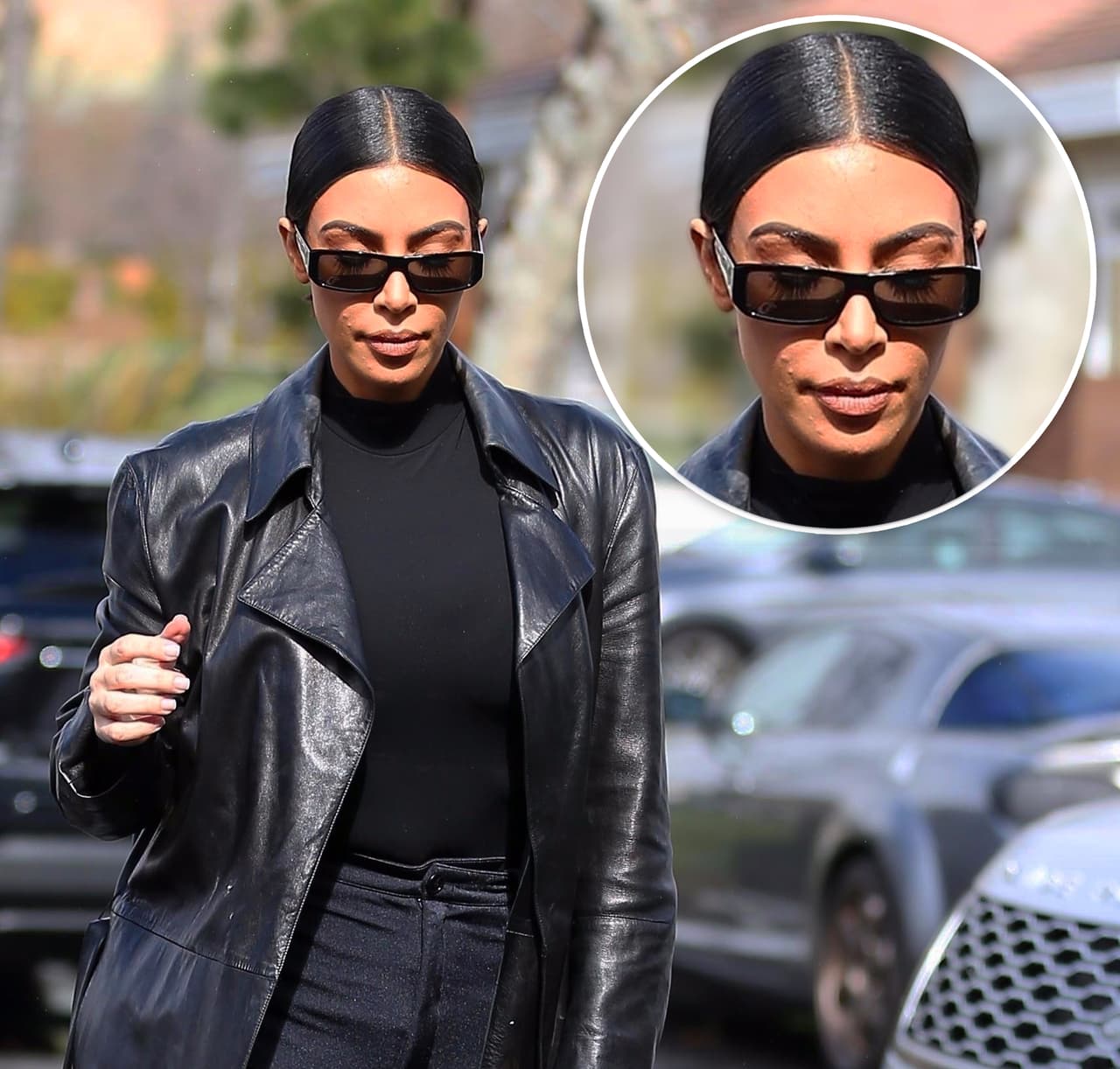 La estrella del reality ‘Keeping Up With the Kardashians’ fue captada por los paparazzi el pasado 4 de febrero al salir de un restaurante en Los Ángeles. En dichas imágenes se pueden observar marcas en su rostro.
<br>