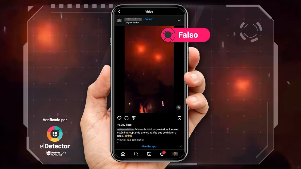 Ese video de aeronaves que surcan un cielo rojo entre disparos no es de aviones británicos y franceses interceptando drones iraníes: es una animación