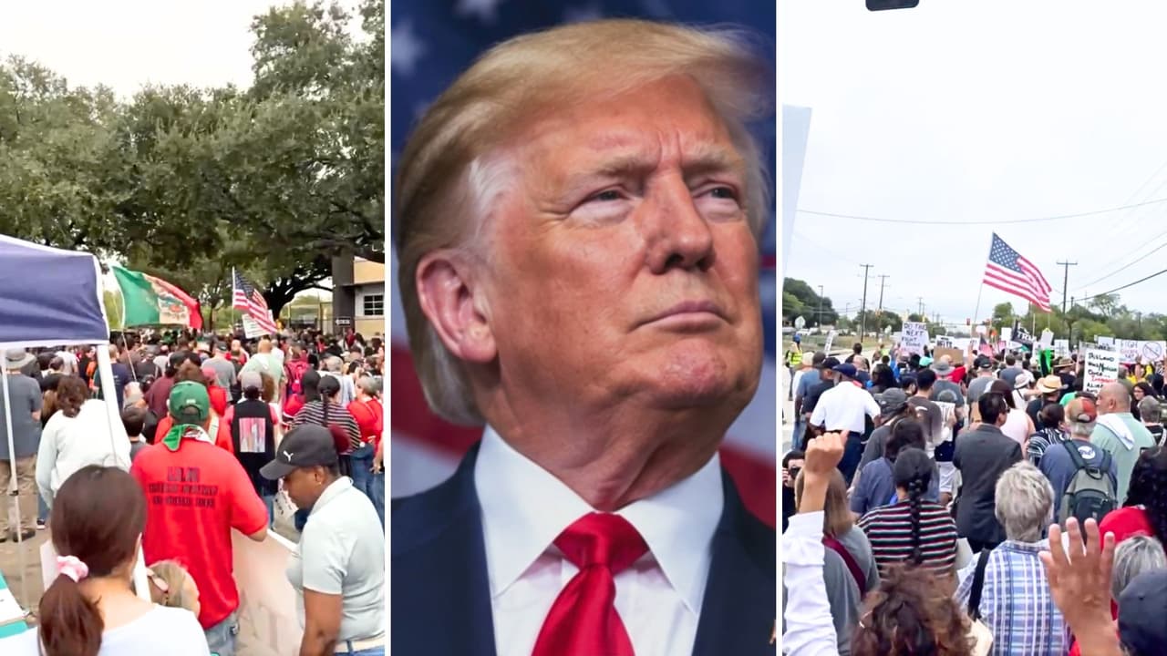 Donald Trump en San Antonio: apoyo y oposición en la ciudad ante visita del presidente