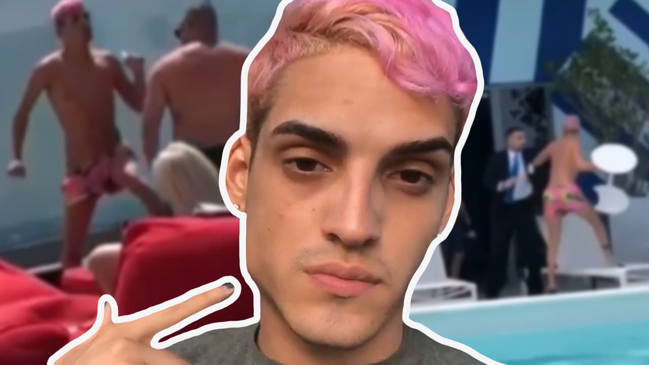 "Me dice 'que te subas los pantalones' y le digo: '¿tú pagas renta aquí?", increpó Kevin. Luego le replicó al hombre: "A mi me sale del co** no subirme el pantalón', y miren mi gente, me zumbó", relató Fret mostrando una marca que tenía en el rostro.