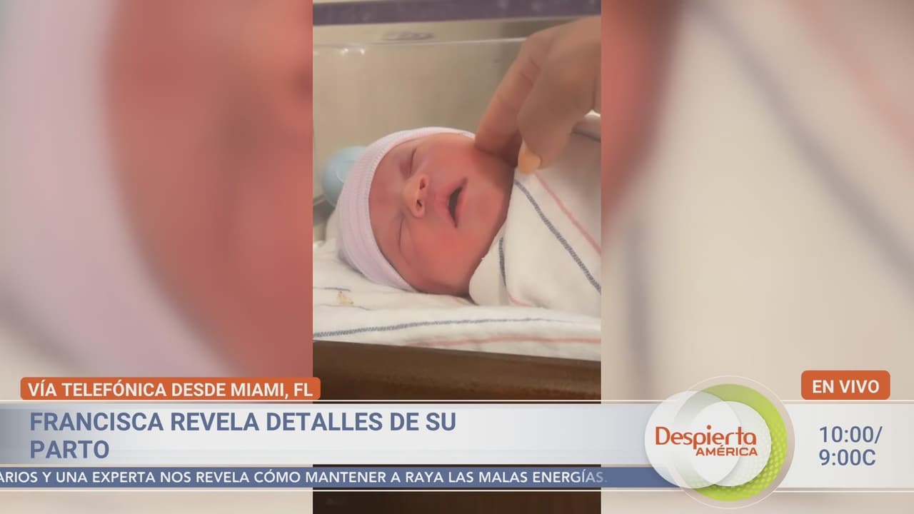 Así fue presentado Franco en TV, el segundo bebé de Francisca.