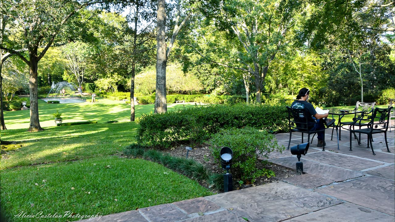 La casa donde están ubicados los jardines perteneció a Miss Ima Hogg.