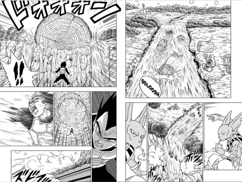 Vegeta tiene una insignia por usar el Hakai, pero Toppo no ¿por qué?