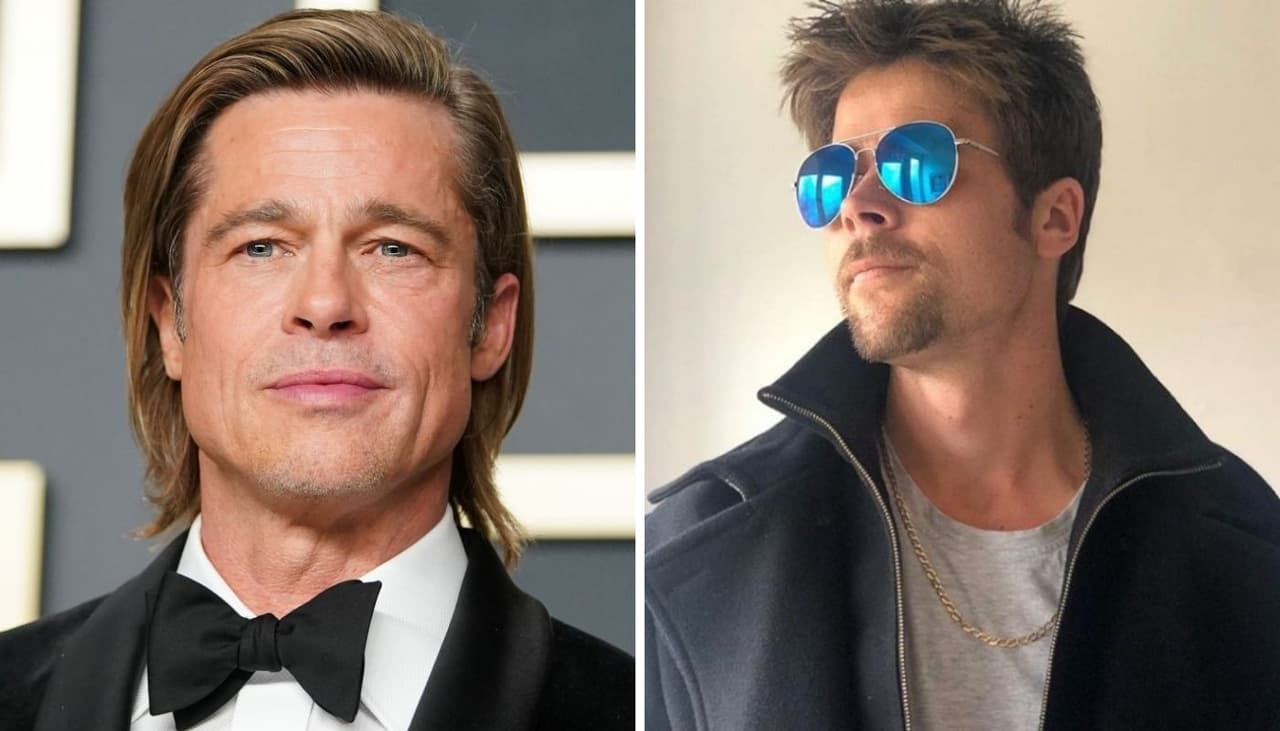 Brad Pitt tiene un doble que es albañil: es tan guapo como él y sus fotos te harán suspirar