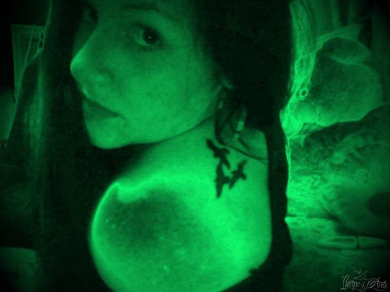 Tatuaje de gaviotas en la espalda de Poly