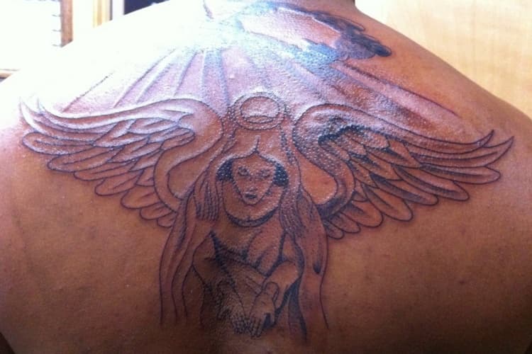 Tatuajes de ángeles guerreros