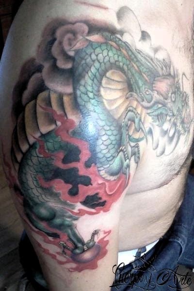 Tatuajes de dragones orientales: el diseño de Luis Miguel