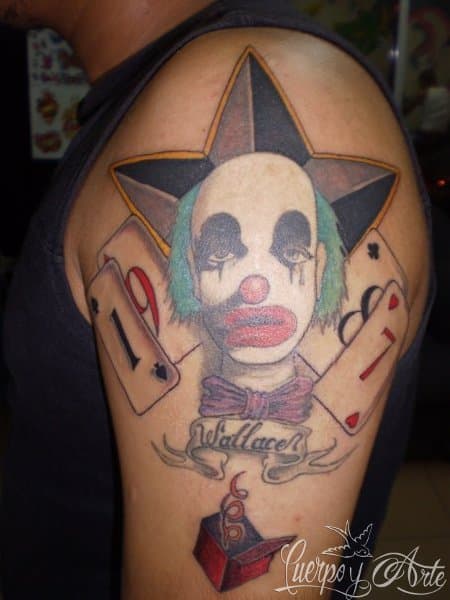 Tatuajes de payasos: Harold comparte su gran diseño
