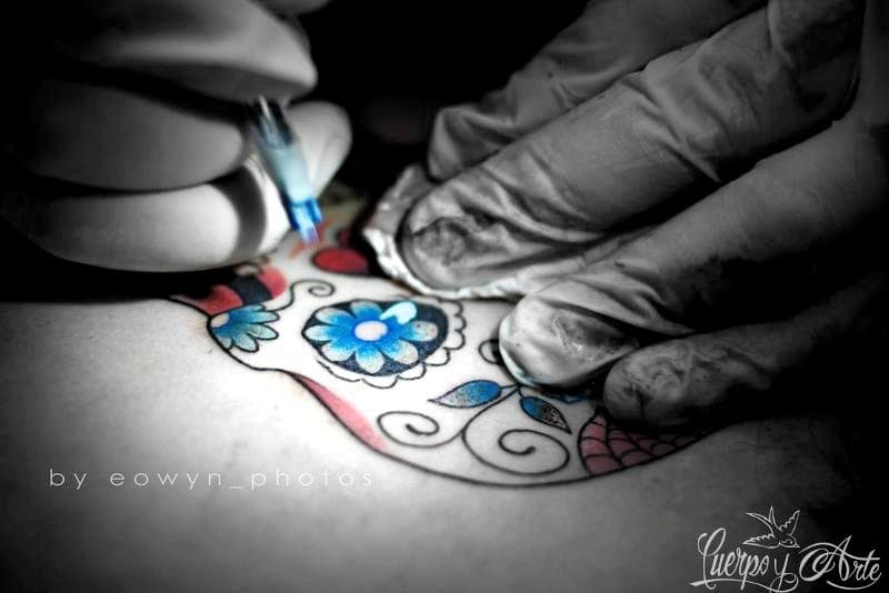 Tatuajes del Día de los Muertos: la calavera de Agustina