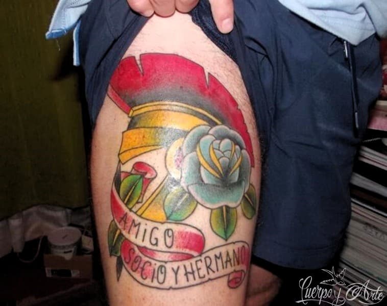 Tatuajes en new old school: el original diseño de Gabriel