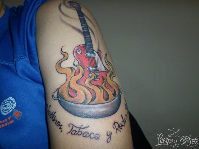 Tatuajes originales: cocina y rock en el diseño de Evans