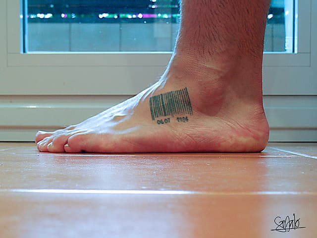Tatuajes de código de barras: No te lo hagas