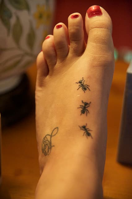 Tatuajes de hormigas
