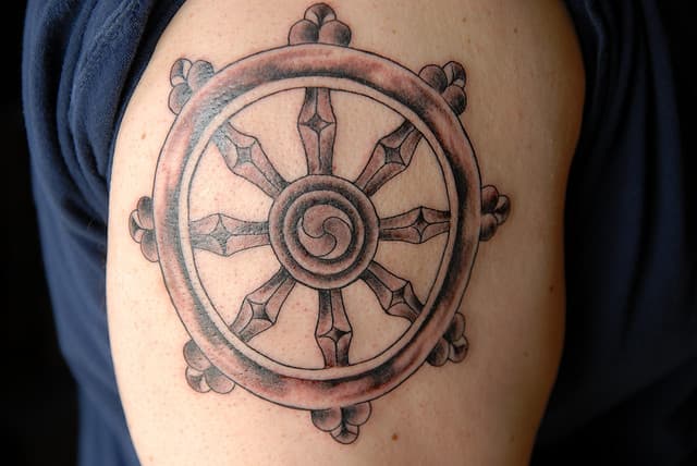 Tatuajes de la rueda budista