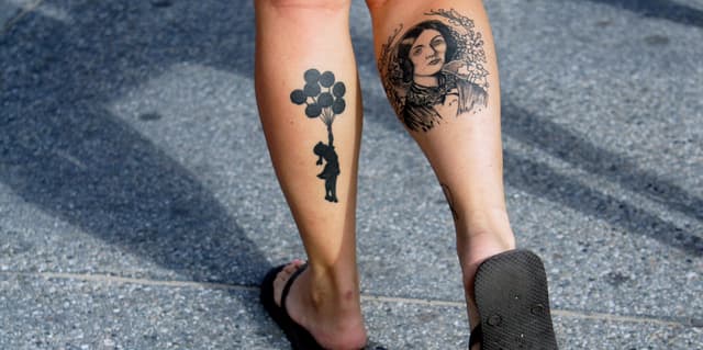 Tatuajes de rostros en blanco y negro