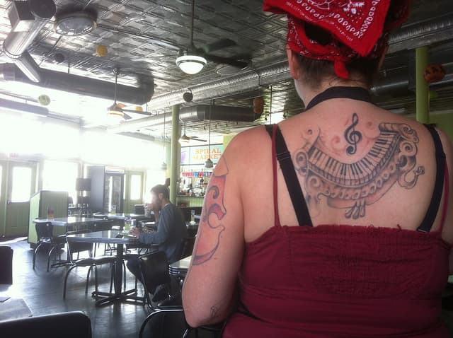 Tatuajes de teclas de piano