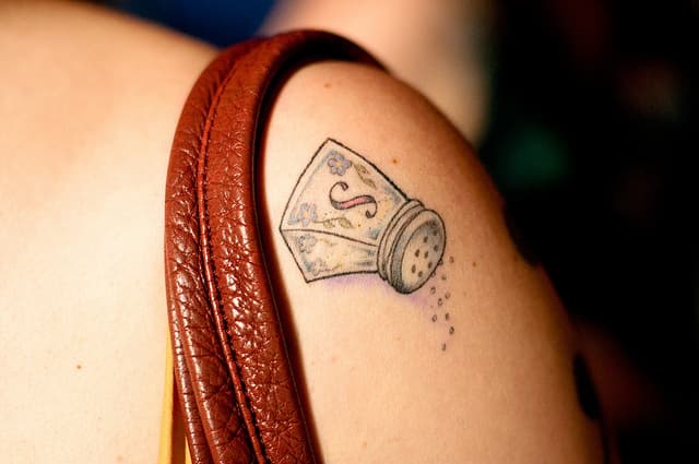 Tatuajes de utensilios de cocina