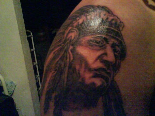Tatuaje de un Apache, enviado por Raul