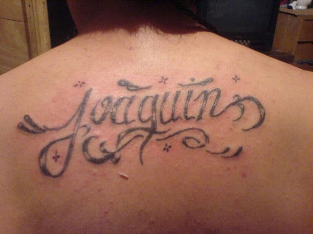 Tatuaje del nombre Joaquín, enviado por Nikolass
