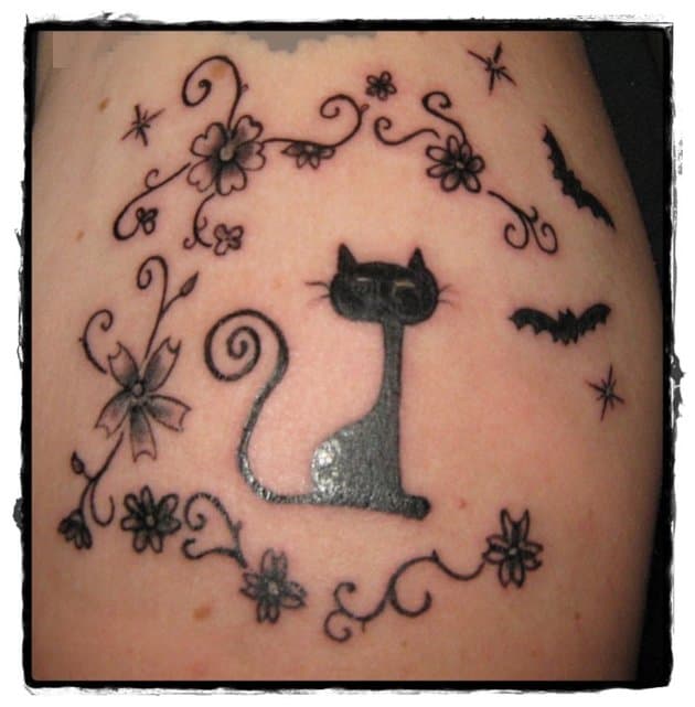 Tatuaje de Gato Negro, enviado por Eleonora