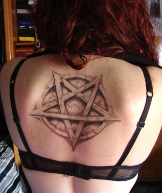 Tatuaje de Pentagrama, enviado por Belu