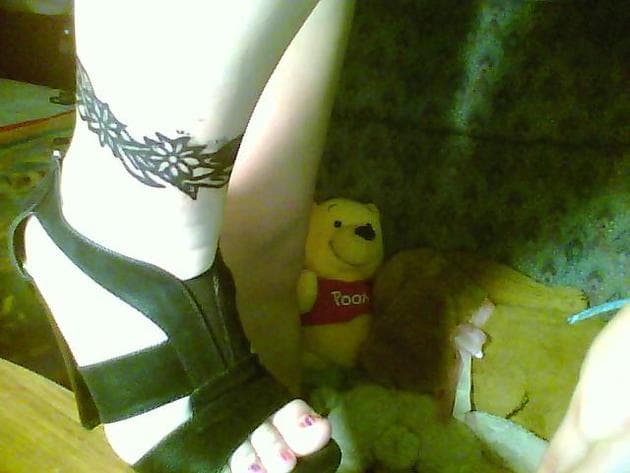 Diana y su tobillera de tribales