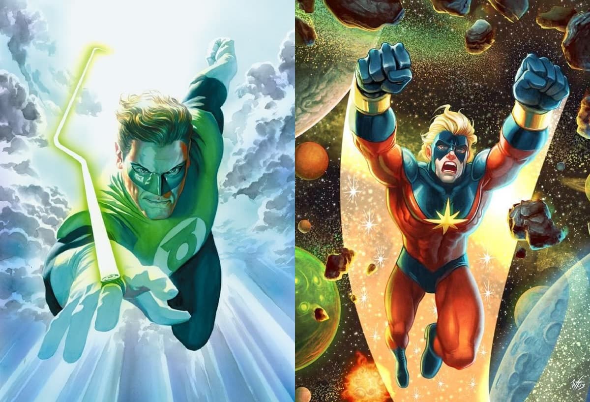Batalla comparativa: Green Lantern VS Captain Marvel