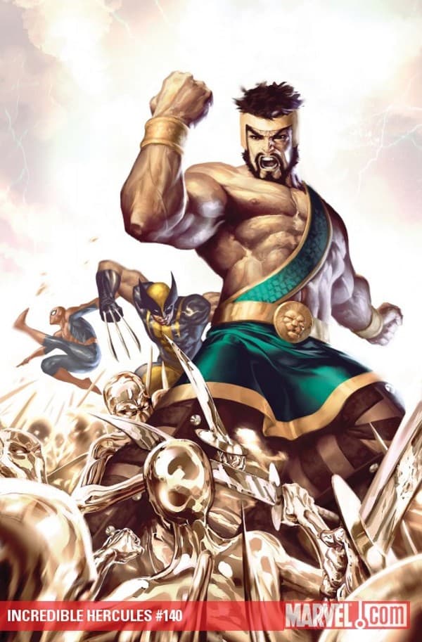 Asalto al Olimpo..Round 3: Primeras imágenes de Incredible Hercules #140