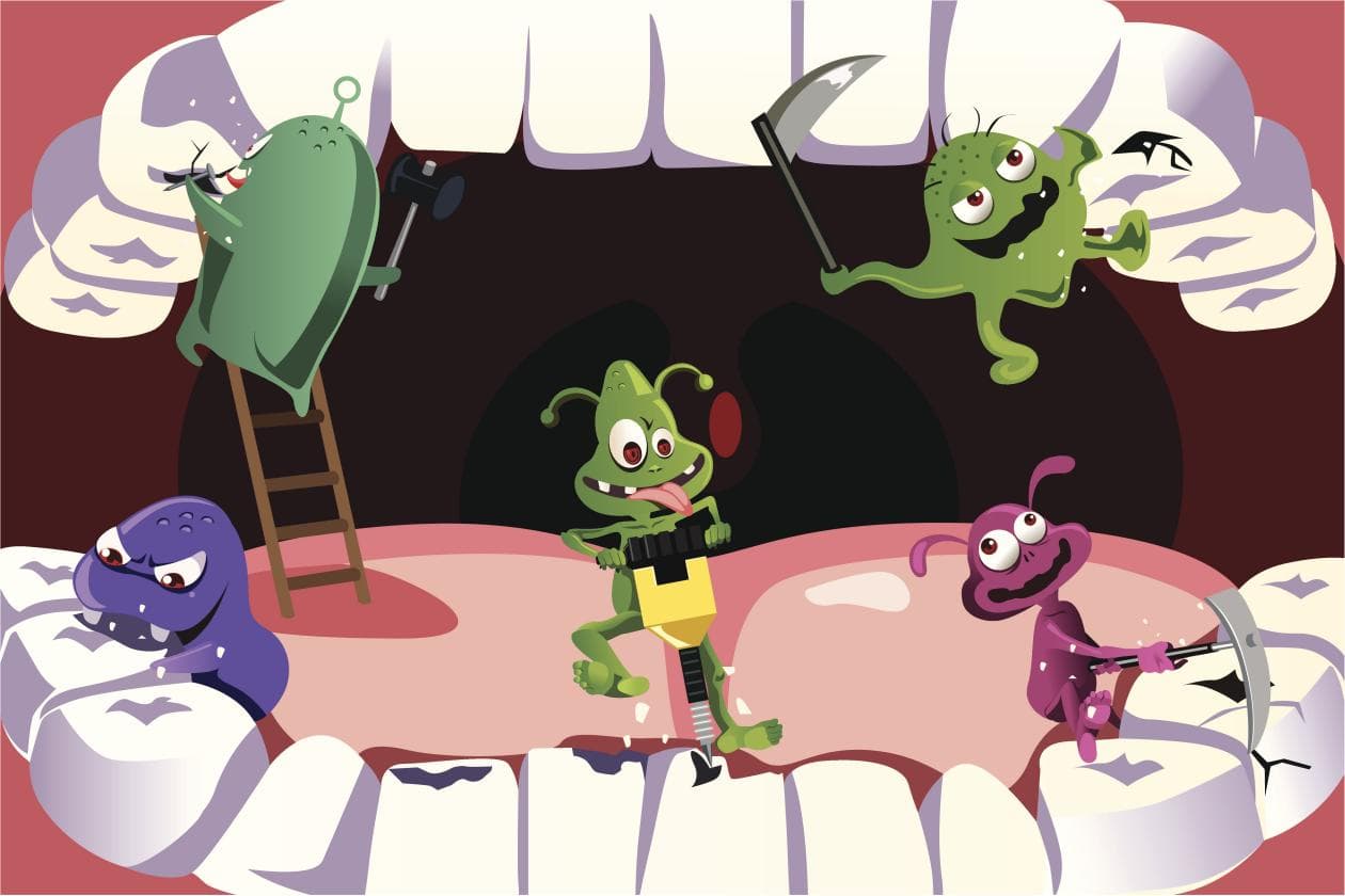 ¿Cuántas bacterias viven en la boca?