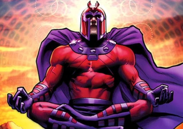 Este increíble casco de Magneto es realmente magnético y debes verlo