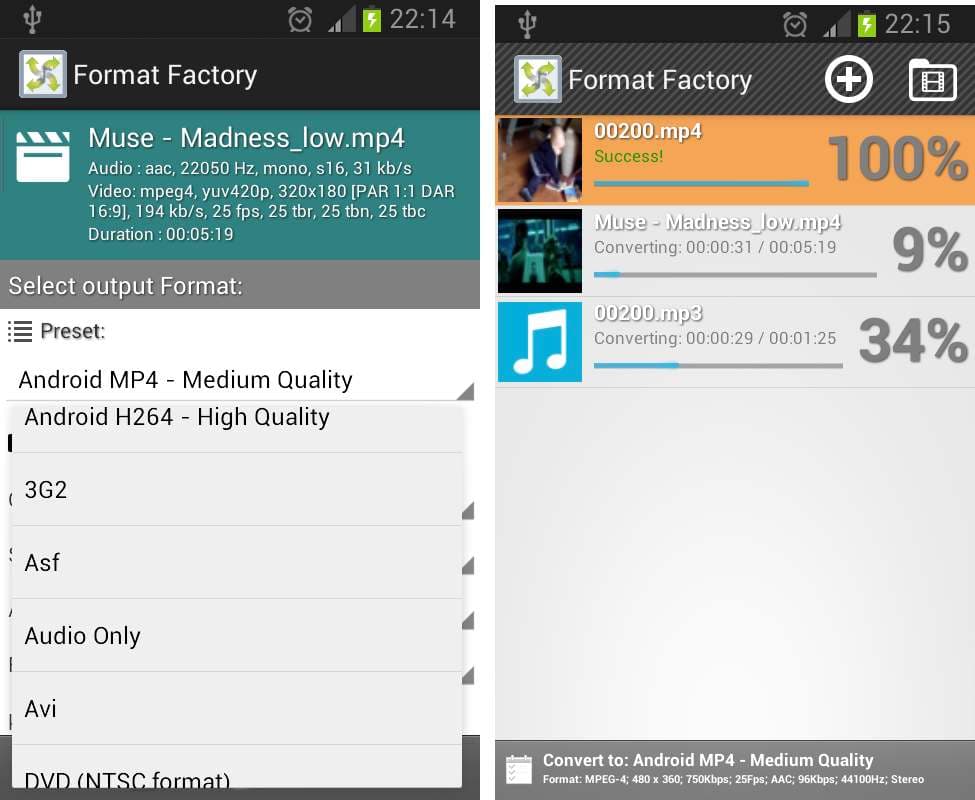 Cómo convertir audio y video desde Android