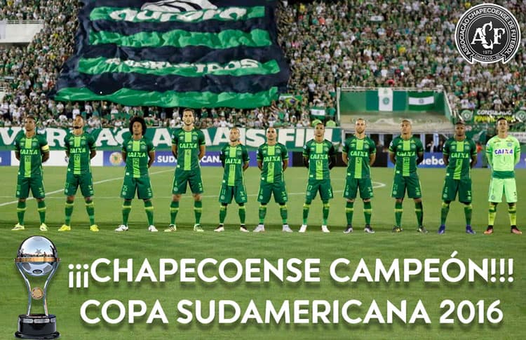 Es oficial: el Chapecoense es el campeón de la Copa Sudamericana