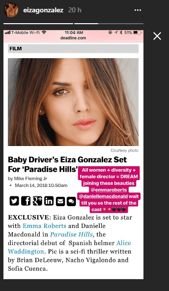 ¿Eiza González va por el Oscar? Esta es la cinta que protagonizará con Emma Roberts