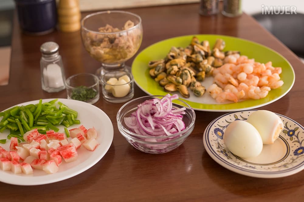 Exquisito salpicón de mariscos