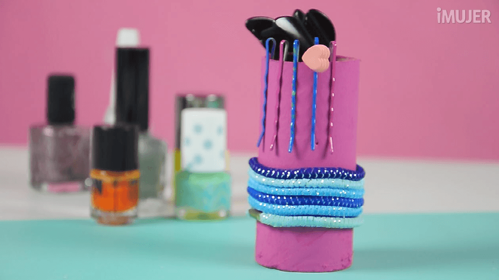 Genial idea para reciclar tubos de papel y organizar tus accesorios, ¡tienes que intentarla!