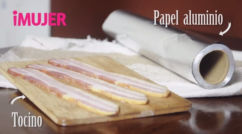 Aprende cómo cocinar el tocino en divertida forma de zig-zag