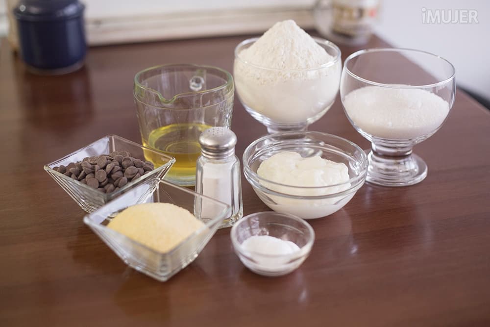 Receta para hacer galletas de yogur y chispas de chocolate