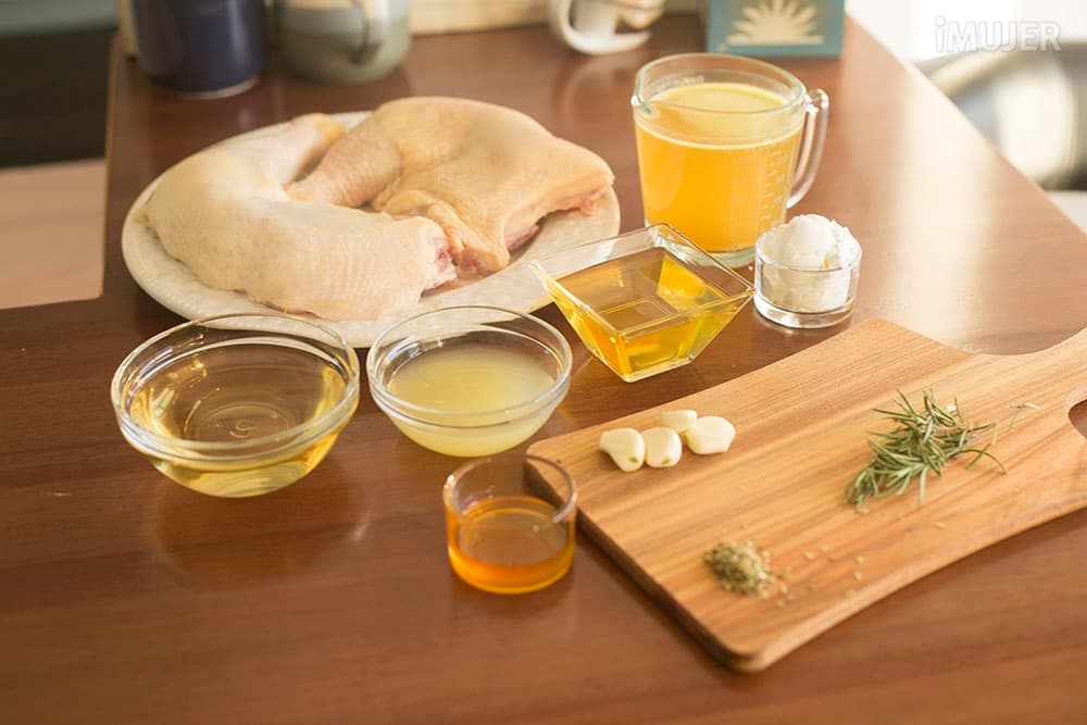 Receta de pollo con miel y limón para el almuerzo