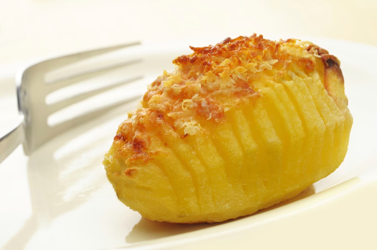 Receta de papas Hasselback