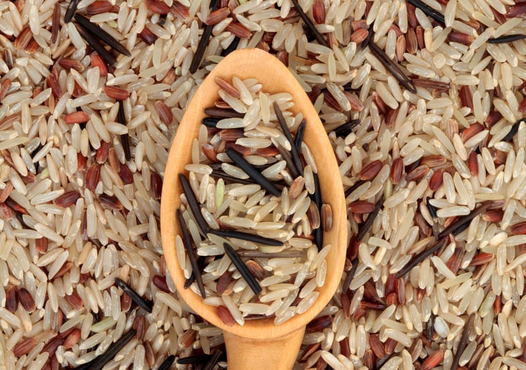 Sopa de pollo y arroz salvaje