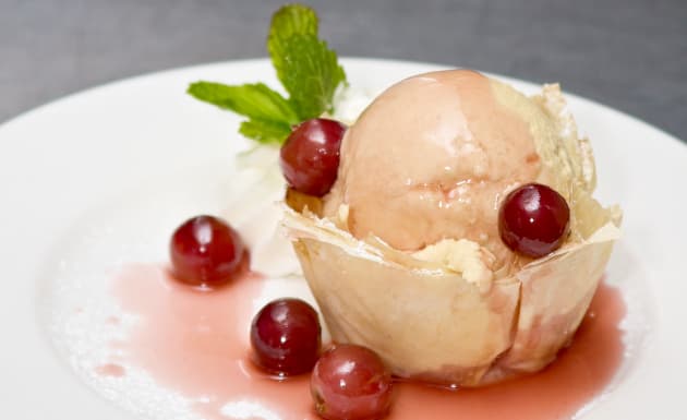 Helado de crema de cacahuate