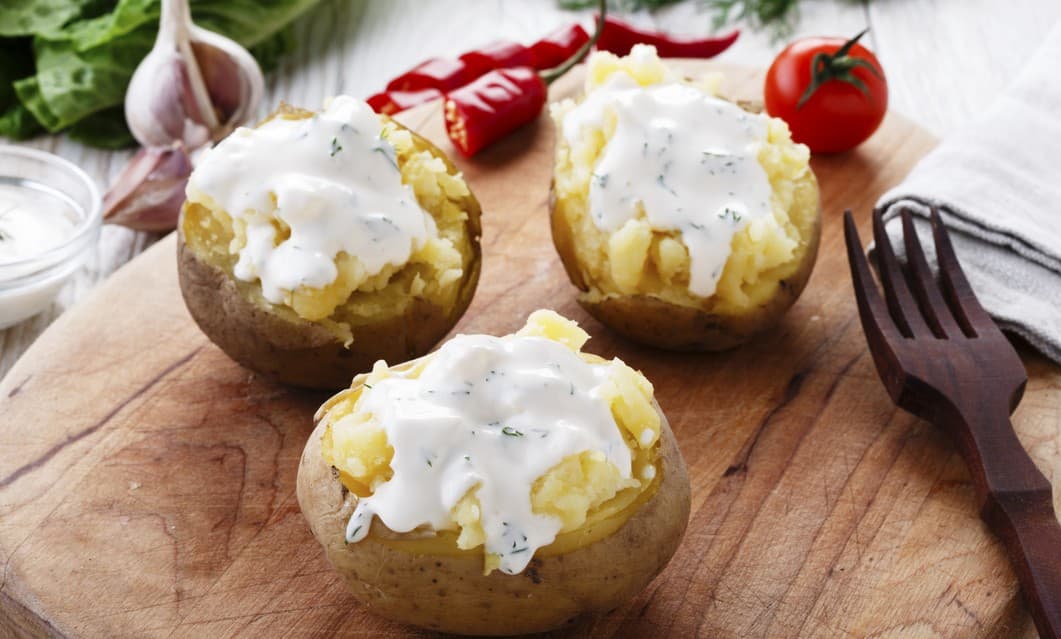 Patatas rellenas al horno